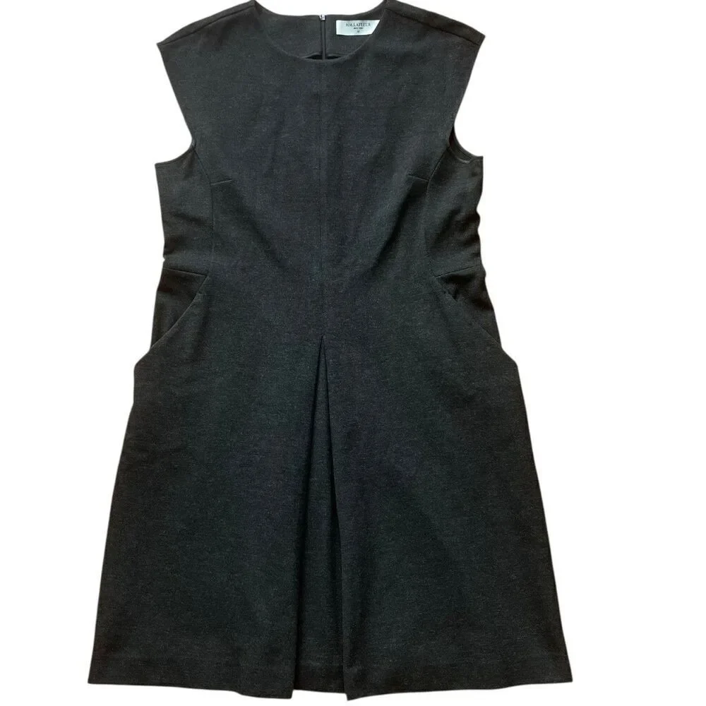 MM LaFleur Black Knit Midi Shift Dress